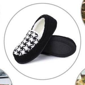 Cozy Black and White Women's Slippers